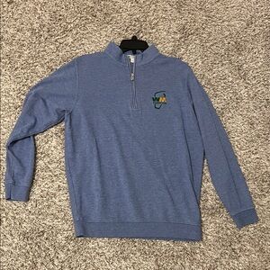 Peter Millar Blue Zip-Up Sweater